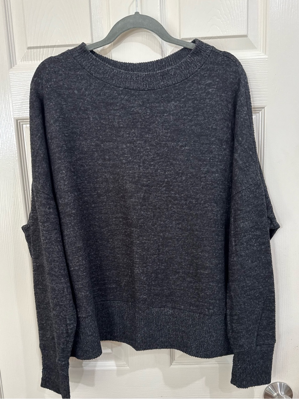 Cherish Dark Charcoal Crewneck Sweater